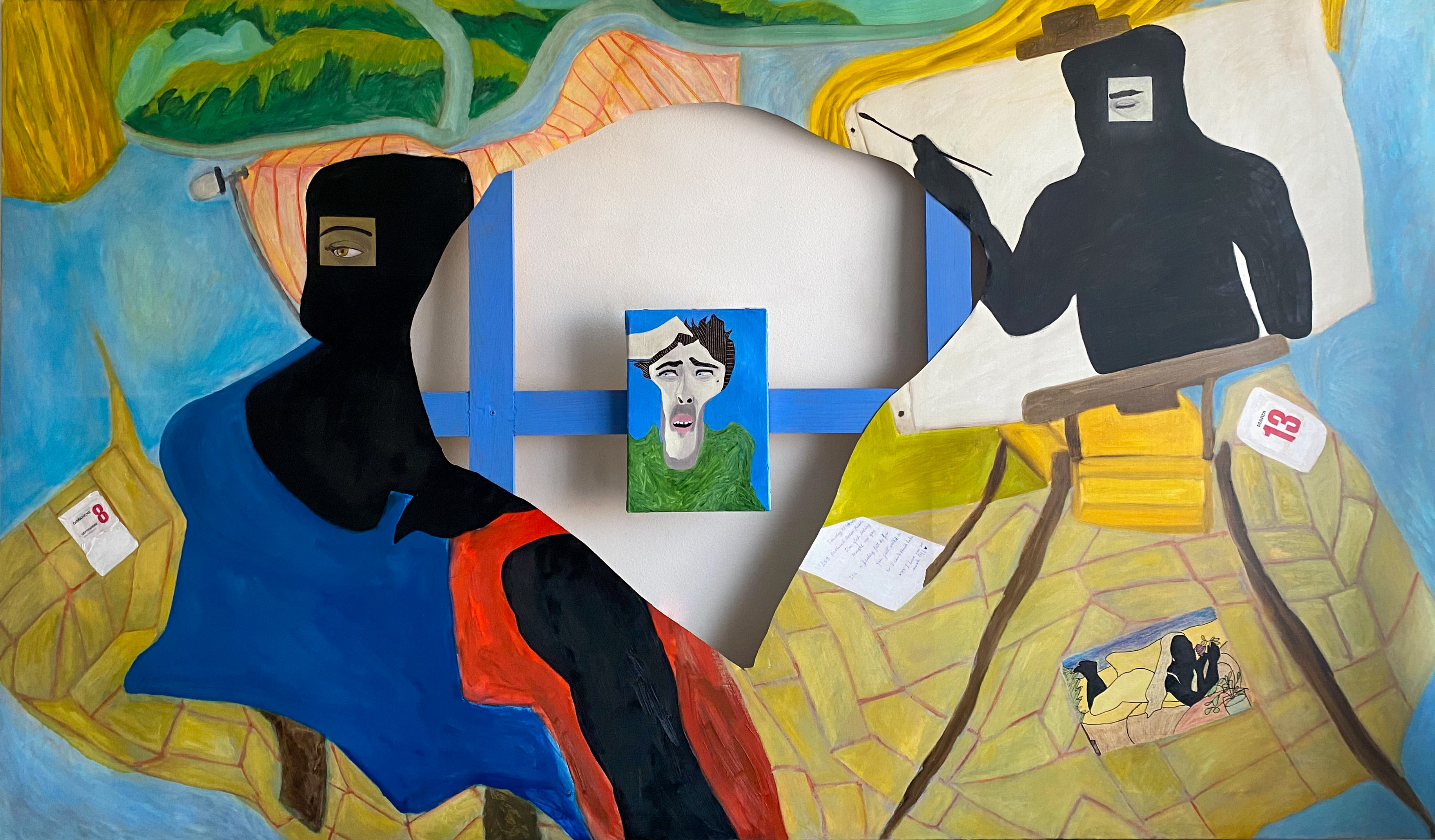 A Feeling Felt By Few - Mixed media painting by Piero Montezaro, 2024-2025